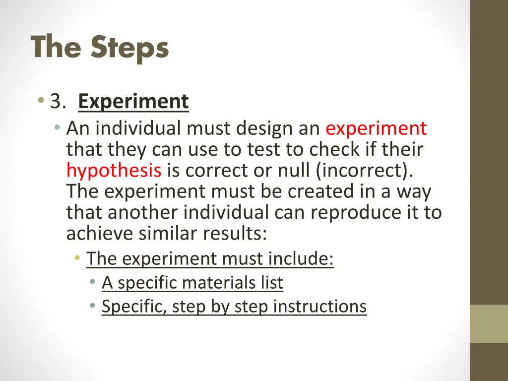 the steps 2