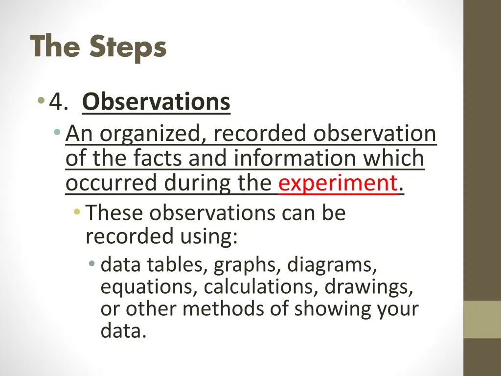the steps 3