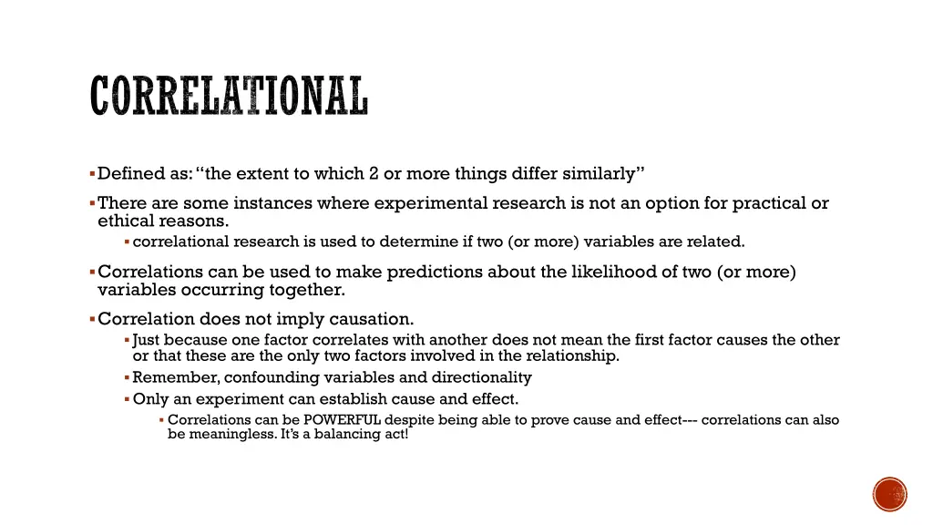 correlational