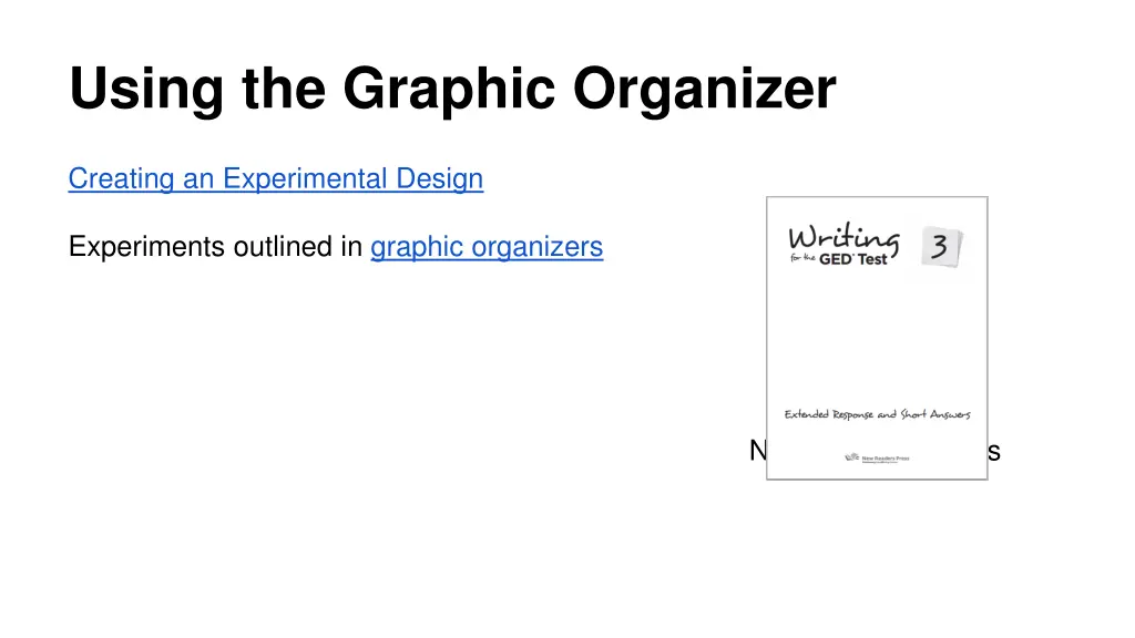 using the graphic organizer 1