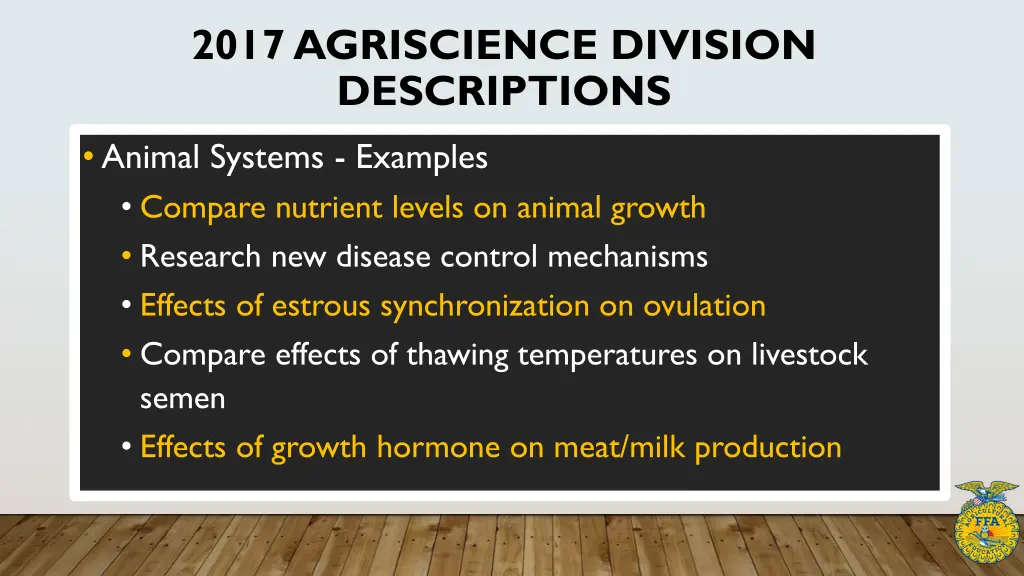 2017 agriscience division descriptions 1