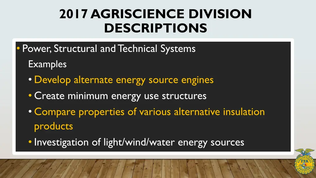 2017 agriscience division descriptions 10