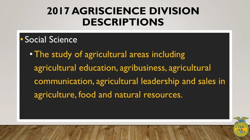 2017 agriscience division descriptions 11