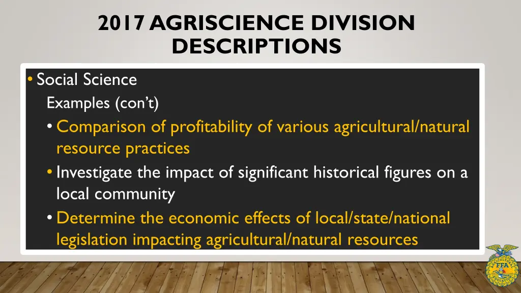 2017 agriscience division descriptions 13