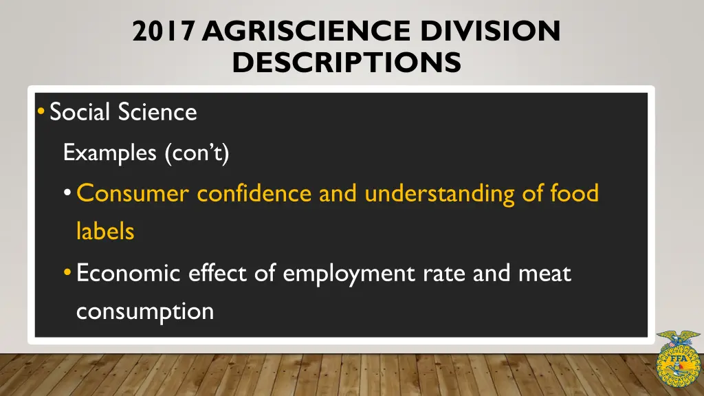 2017 agriscience division descriptions 14