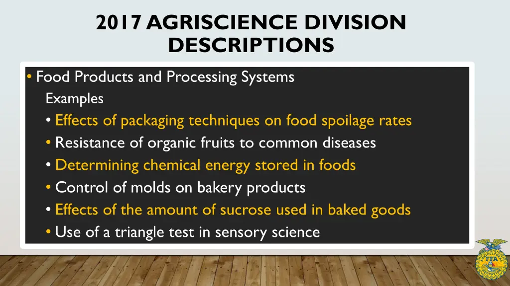 2017 agriscience division descriptions 5