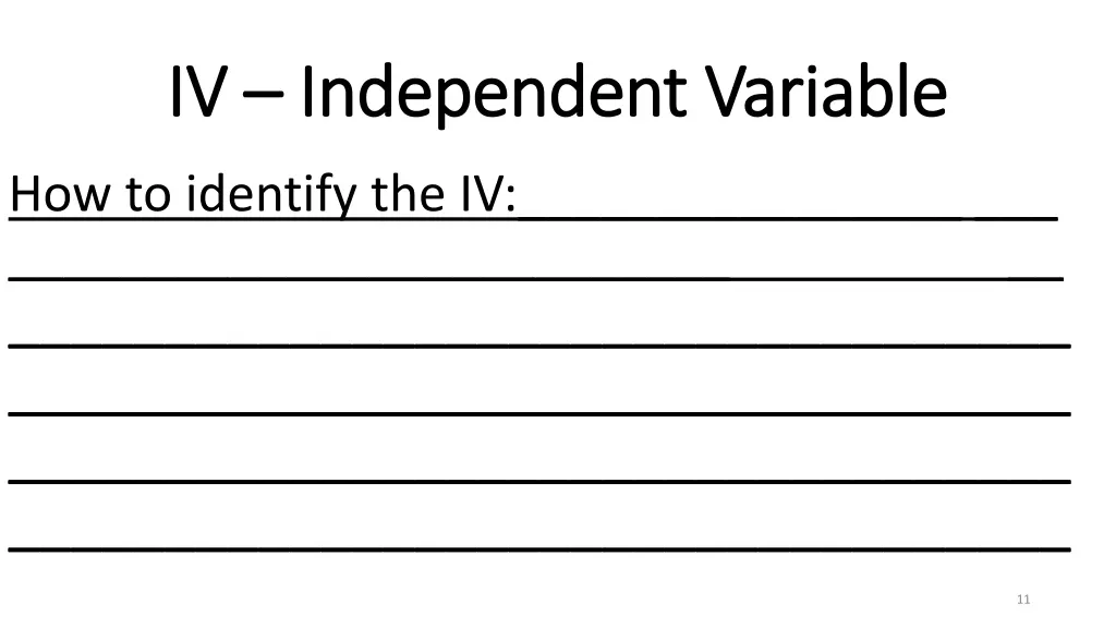 iv iv independent variable independent variable 1
