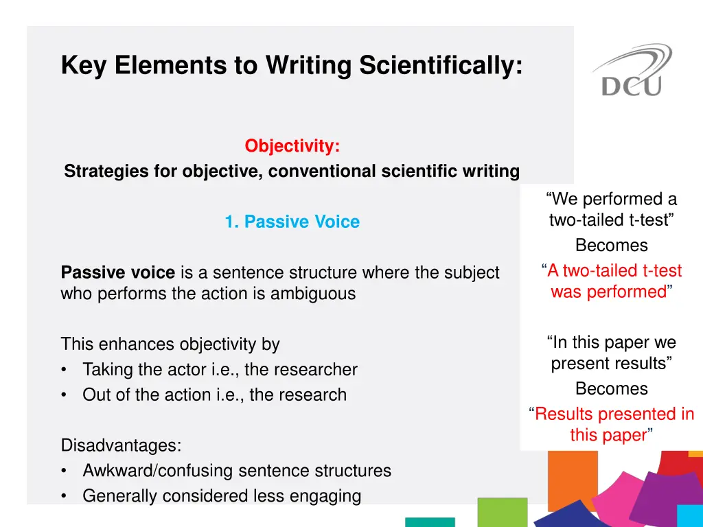 key elements to writing scientifically 12
