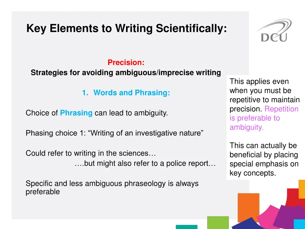 key elements to writing scientifically 3