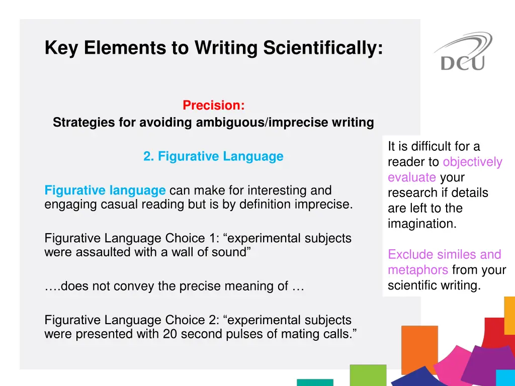 key elements to writing scientifically 4