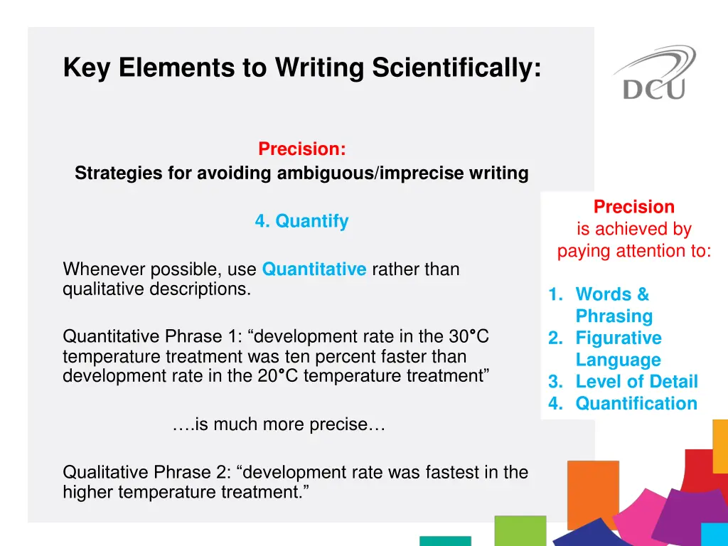 key elements to writing scientifically 6