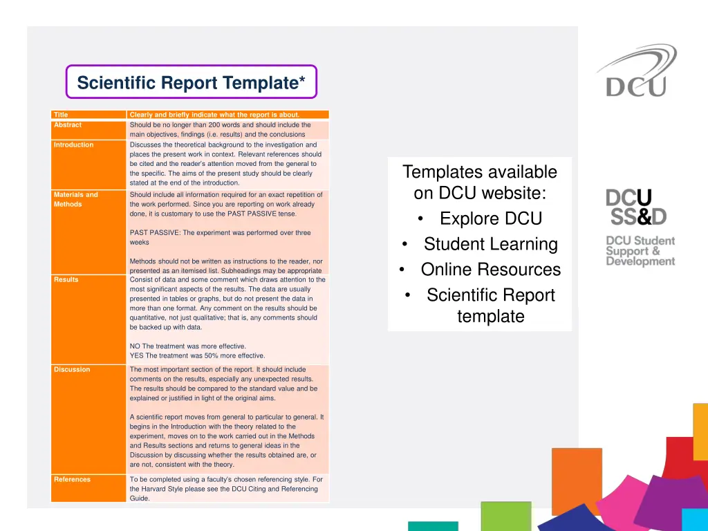 scientific report template