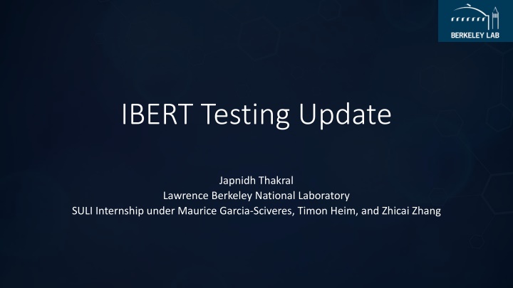 ibert testing update