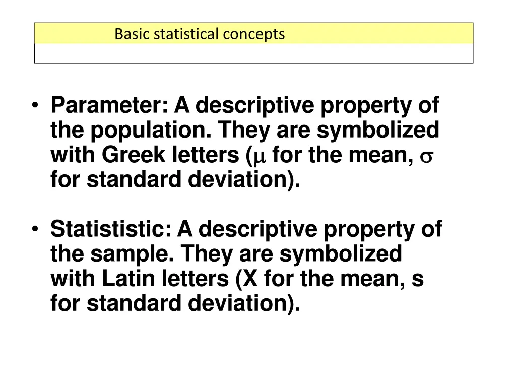 basic statistical concepts 2