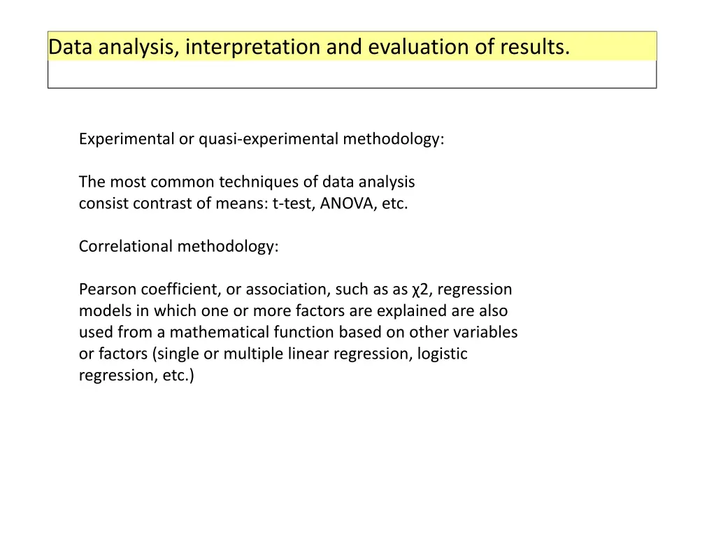 data analysis interpretation and evaluation