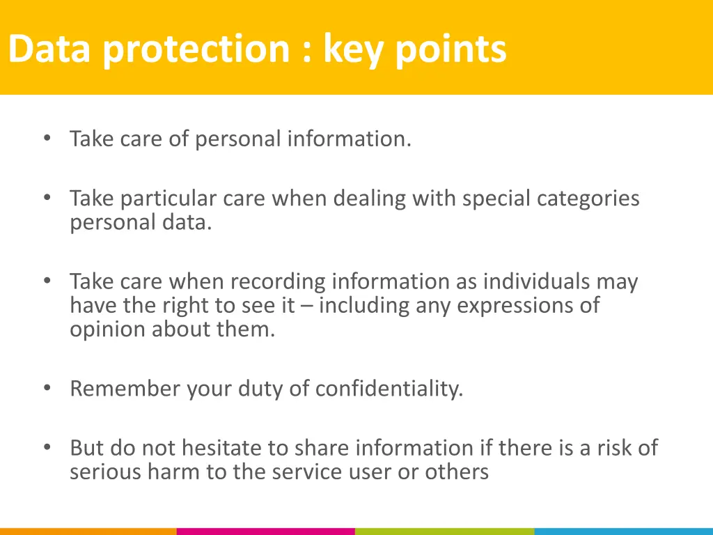 data protection key points