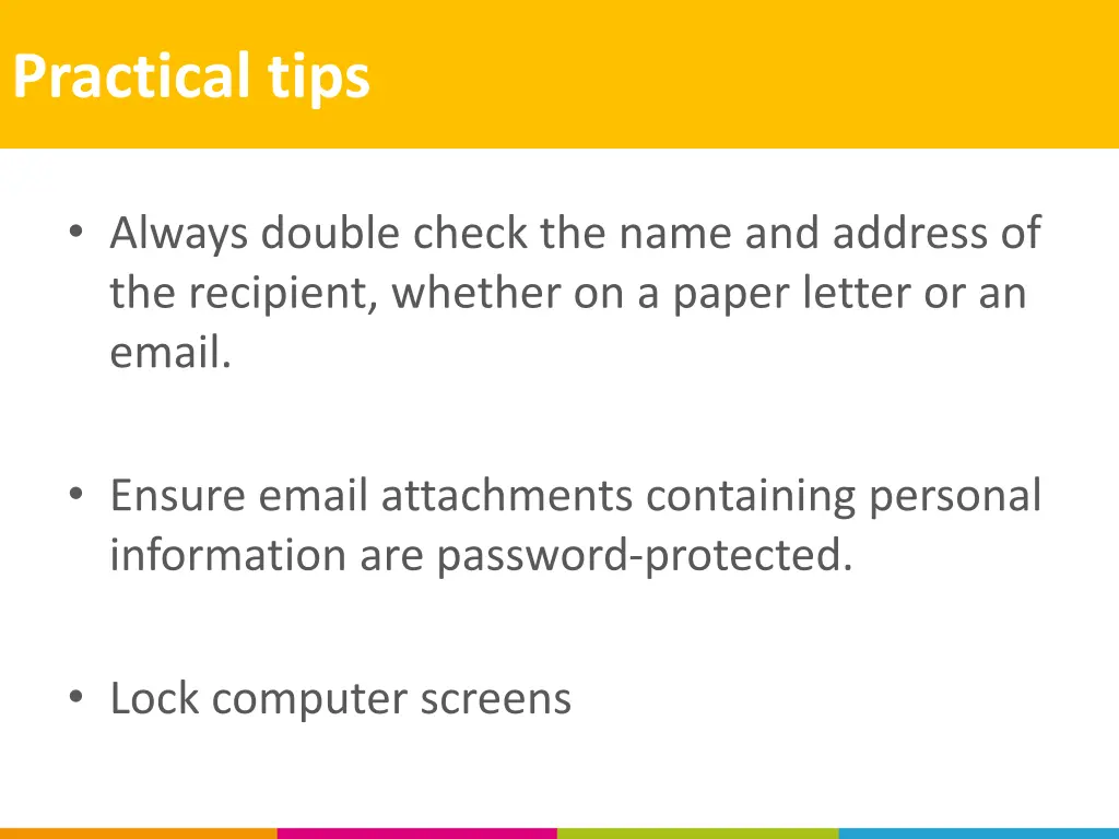 practical tips