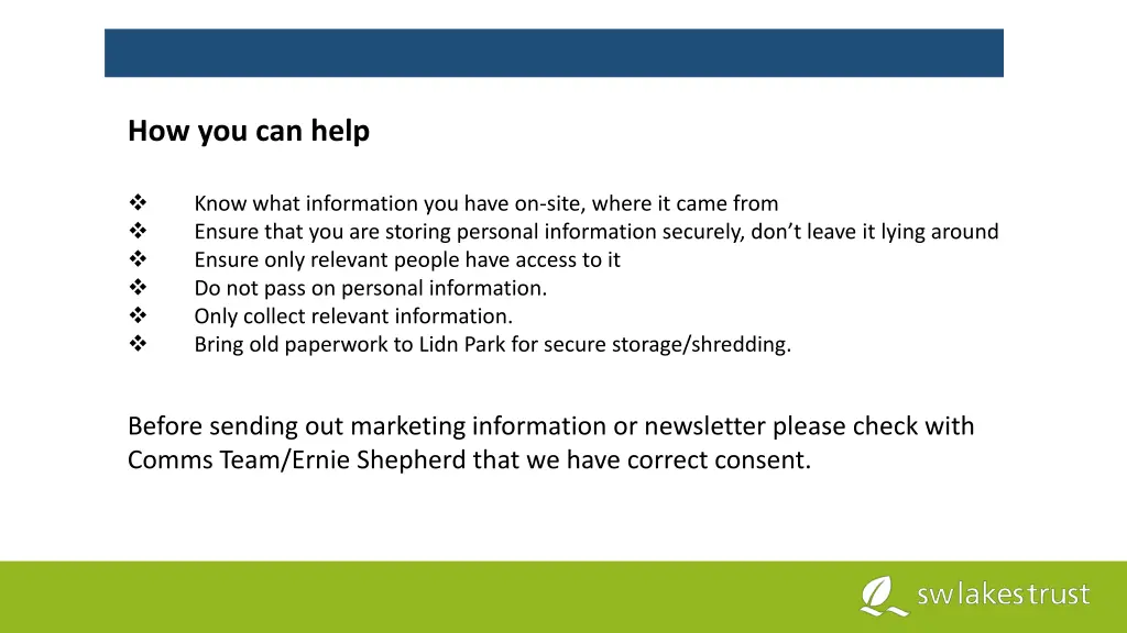 how you can help