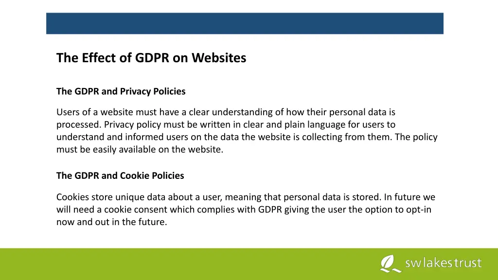 the effect of gdpr on websites