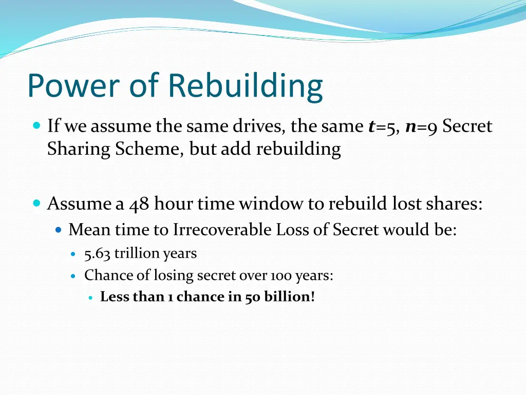 power of rebuilding