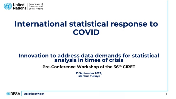 international statistical response to covid