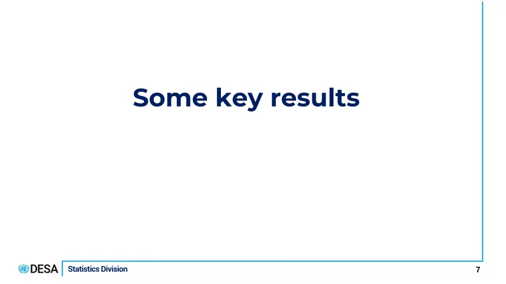 some key results