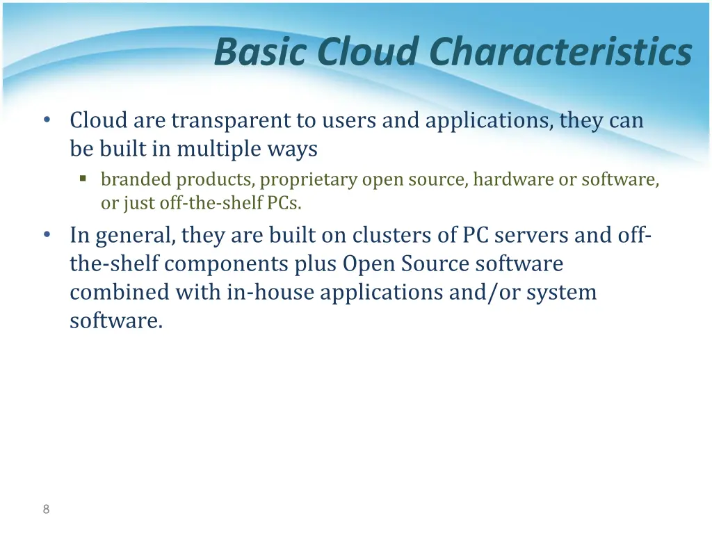 basic cloud characteristics 1