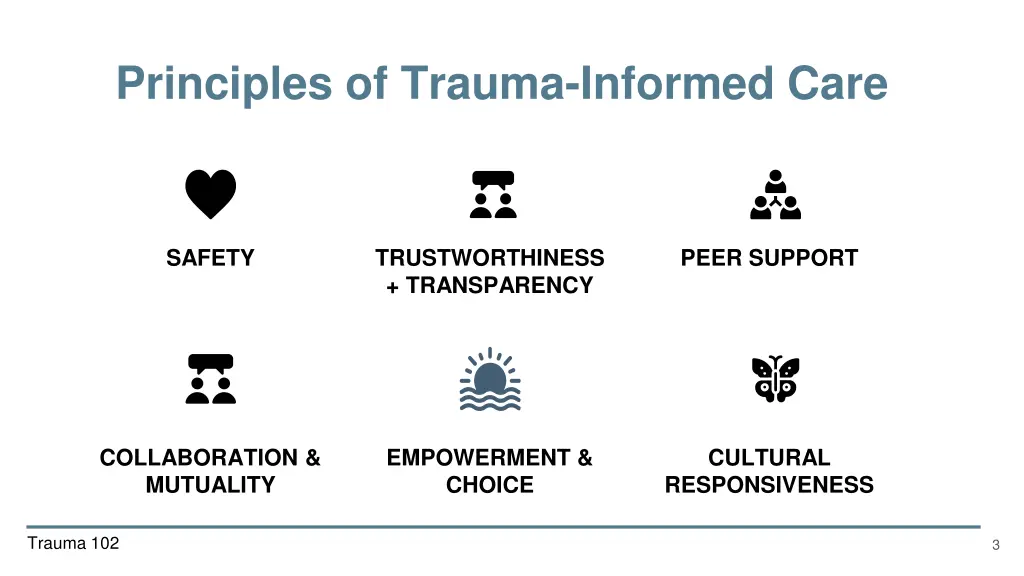 principles of trauma informed care