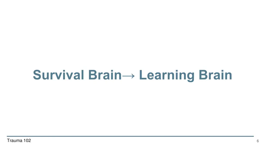 survival brain learning brain