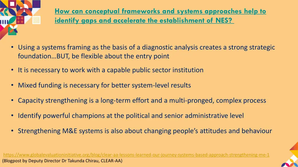 how can conceptual frameworks and systems