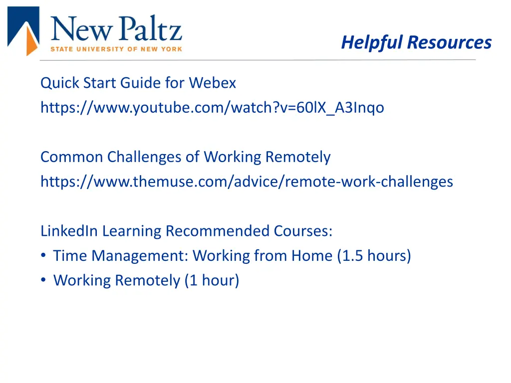 helpful resources