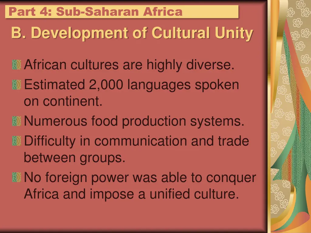 part 4 sub saharan africa 1