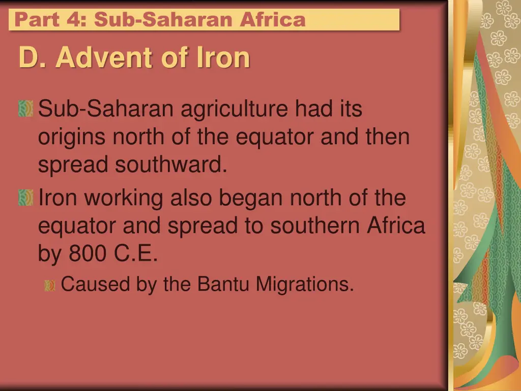 part 4 sub saharan africa 4