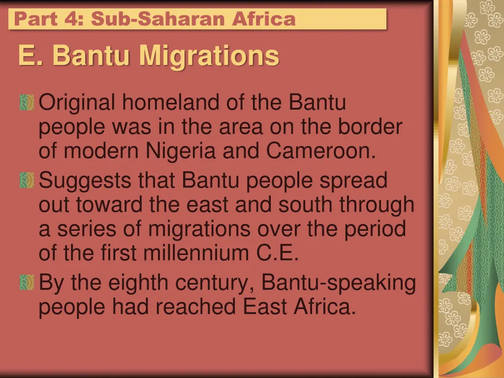 part 4 sub saharan africa 6