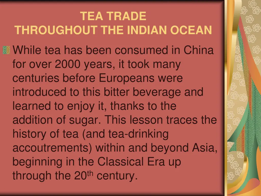 tea trade