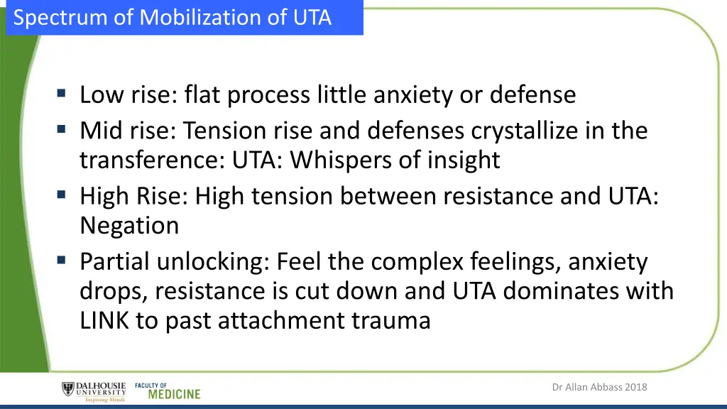 spectrum of mobilization of uta