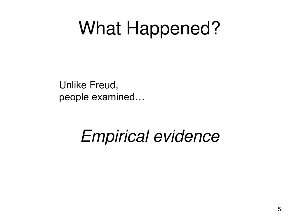 what happened