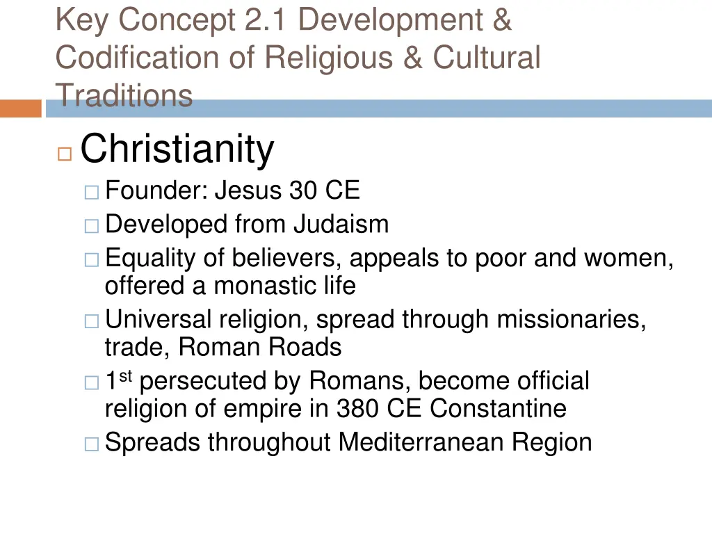 key concept 2 1 development codification 6
