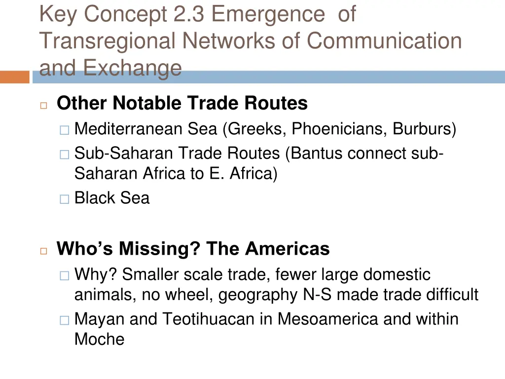 key concept 2 3 emergence of transregional 3