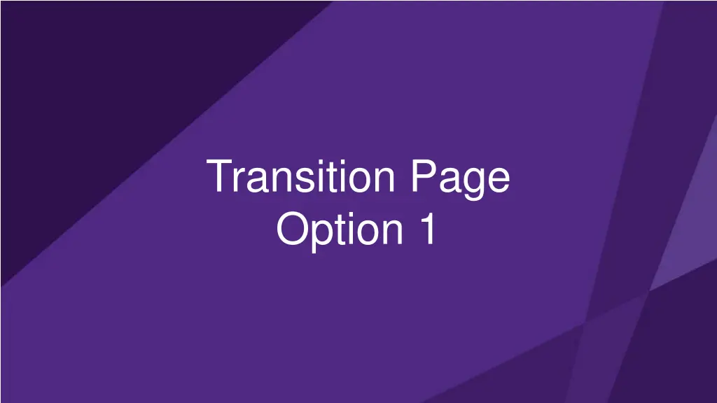 transition page option 1