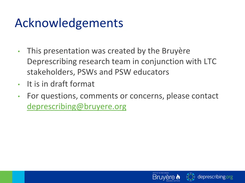 acknowledgements
