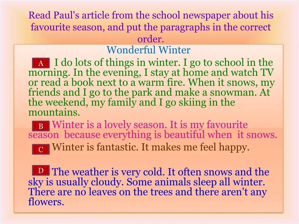 read paul s article from the school newspaper