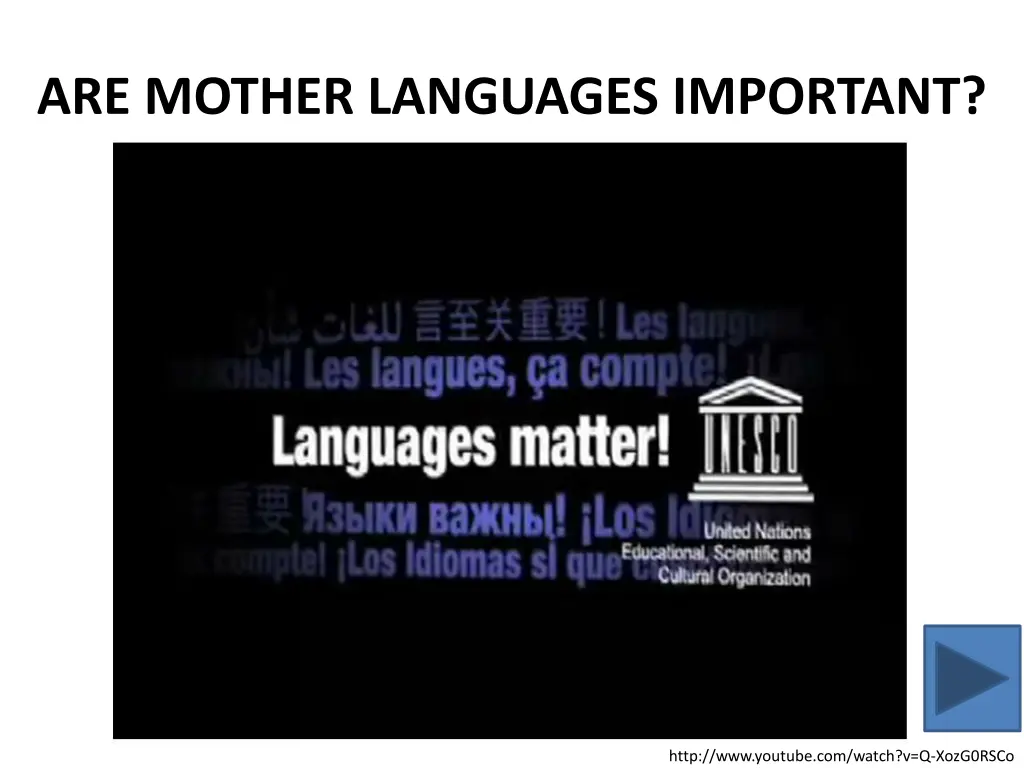 are mother languages important