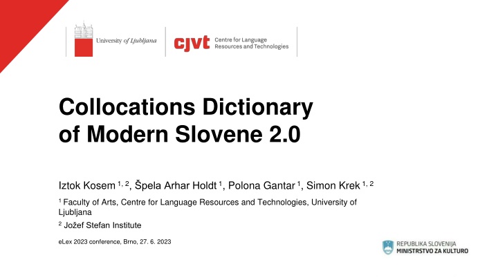 collocations dictionary of modern slovene 2 0