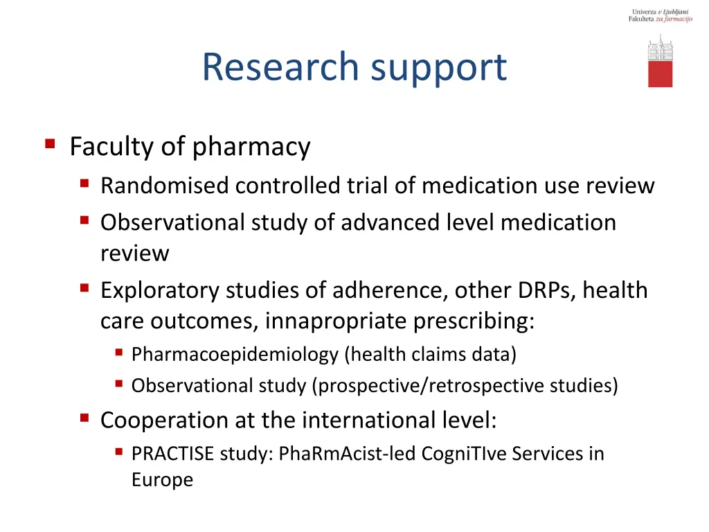 research support