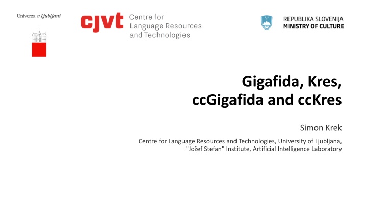 gigafida kres ccgigafida and cckres