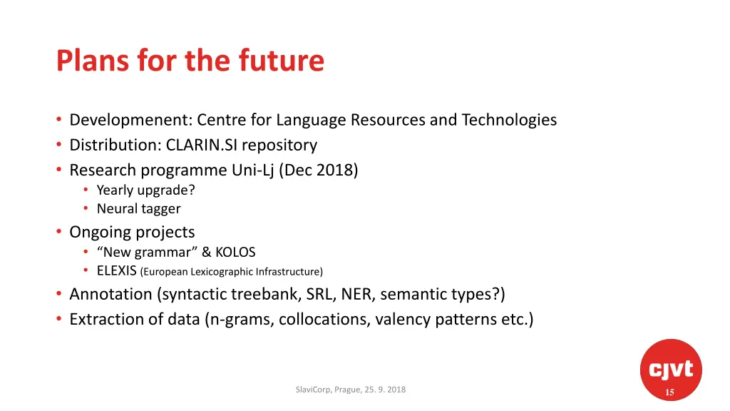 plans for the future