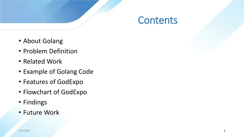 contents contents