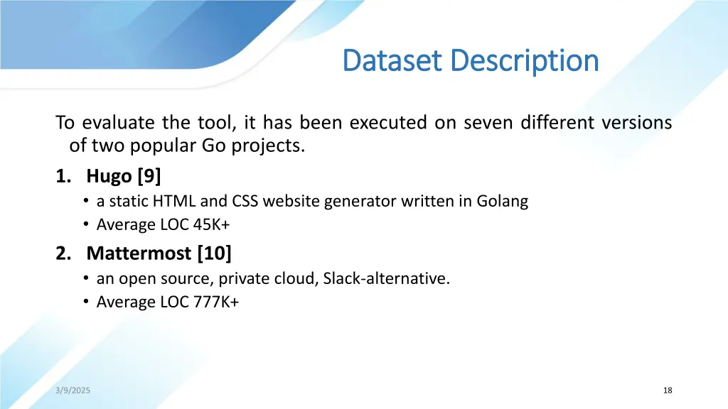 dataset description dataset description