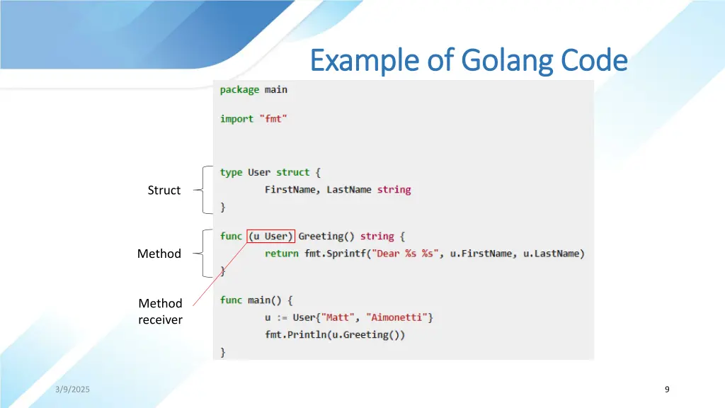 example of example of golang